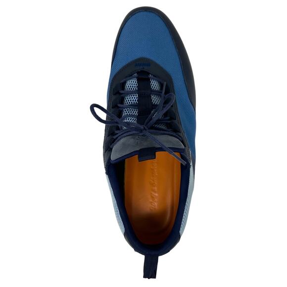 Wolf and Shepherd Men's Crossover Victory Trainer Italian Leather Mesh Shoes - Picture 7 of 7